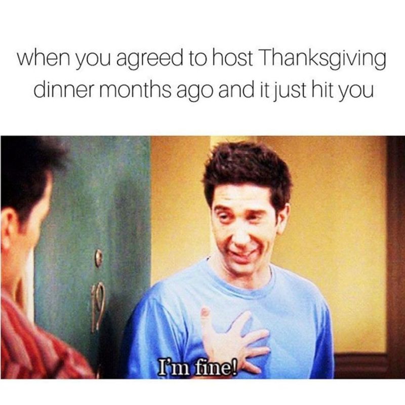 Hosting Thanksgiving meme