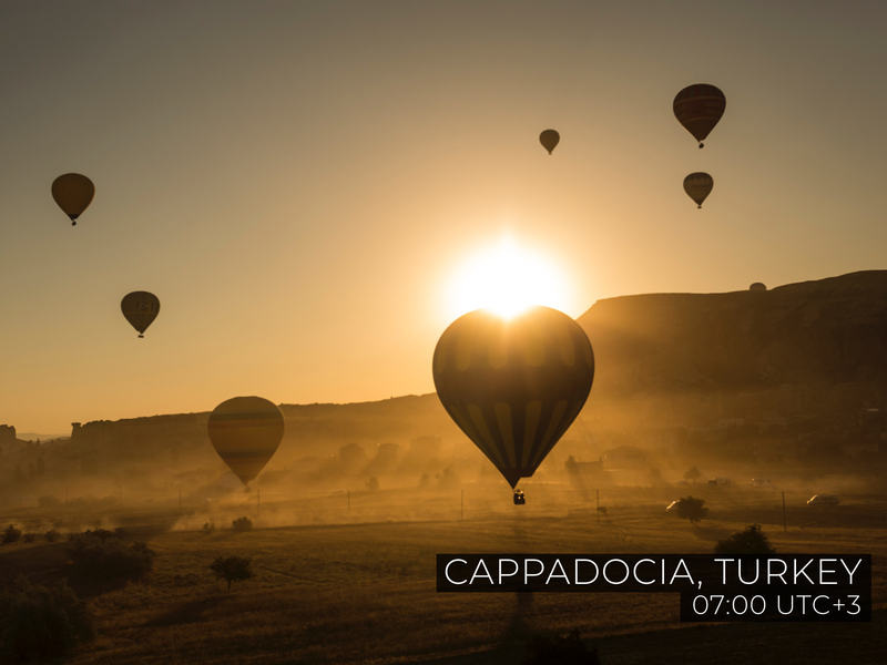 Hot-air balloon in Cappadocia