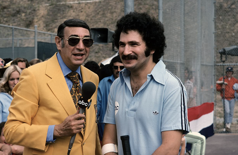 Howard Cosell and Gabe Kaplan on Battle of the Network Stars