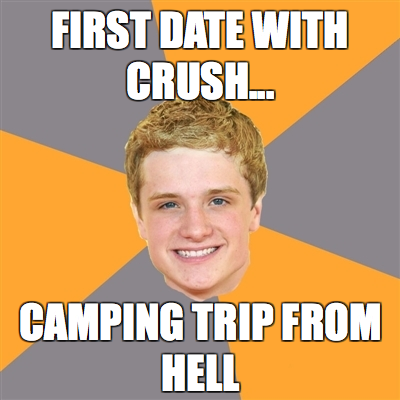 Hunger Games camping meme