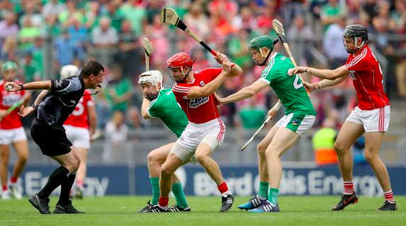 Hurlers in action