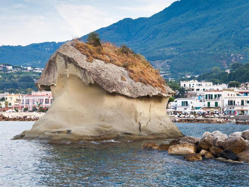 Il Fungo rock of Lacco Ameno, Ischia Island, Italy