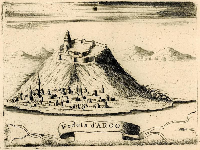 Illustration of Argos by Vincenzo Coronelli, 1688