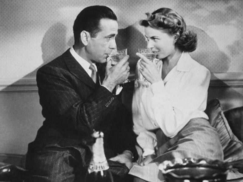 Ingrid Bergman and Humphrey Bogart in Casablanca