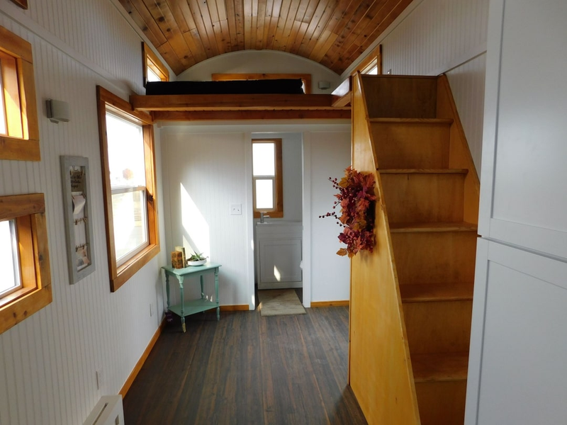 Inside a tiny house on wheels in Idaho