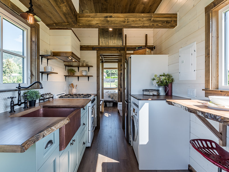 Inside beautiful tiny house in Canada
