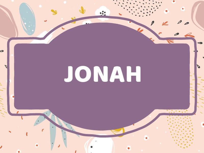 J Name Ideas: Jonah