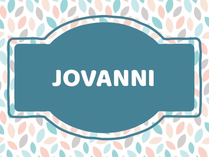 J Name Ideas: Jovanni