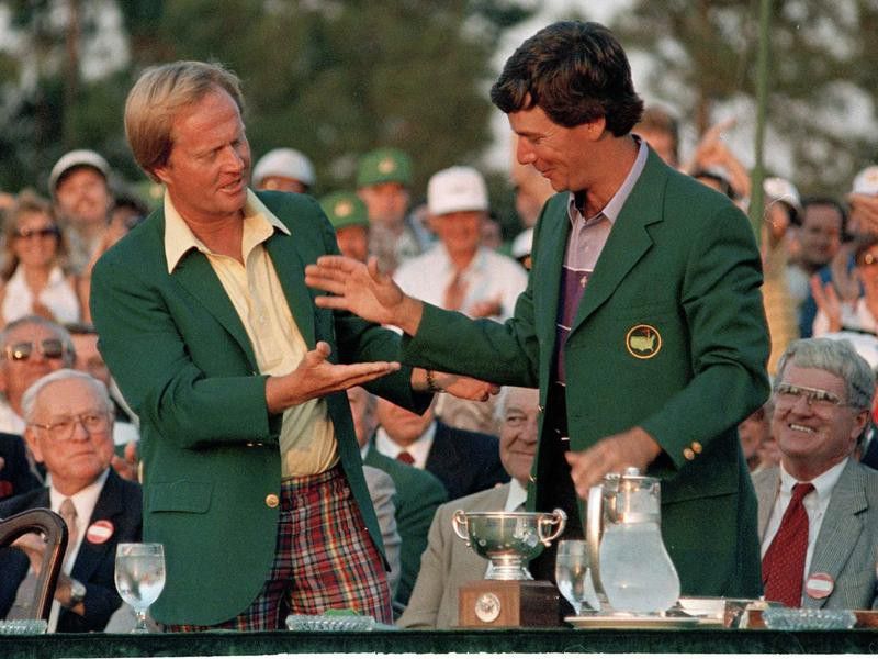 Jack Nicklaus and Larry Mize