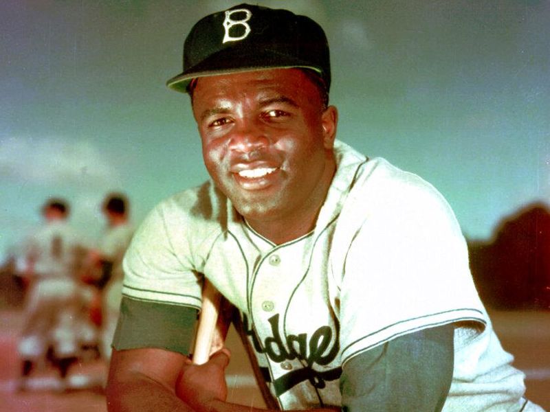 Jackie Robinson with the Brooklyn Dodgers