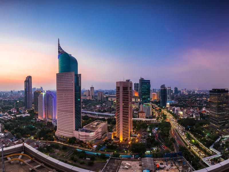 Jakarta Skyline at dawn