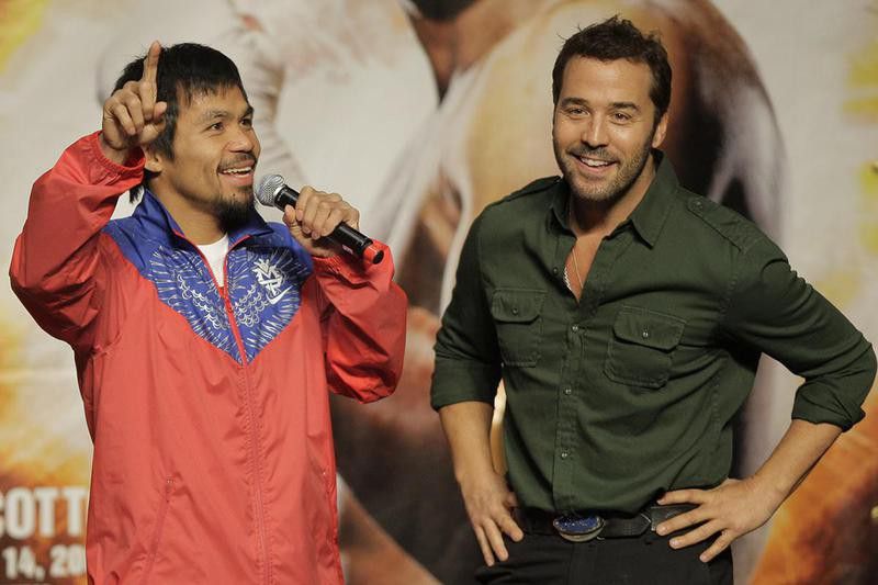 Jeremy Piven and Manny Pacquiao