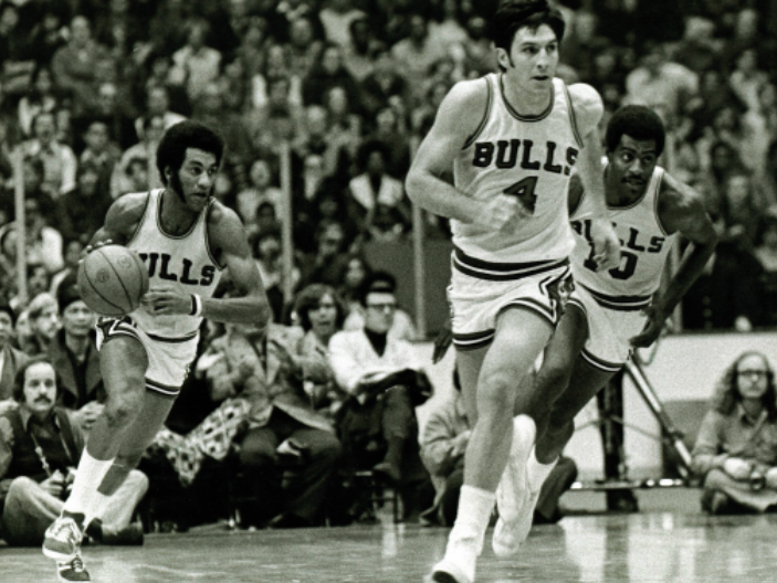 Jerry Sloan and Norm Van Lier in action