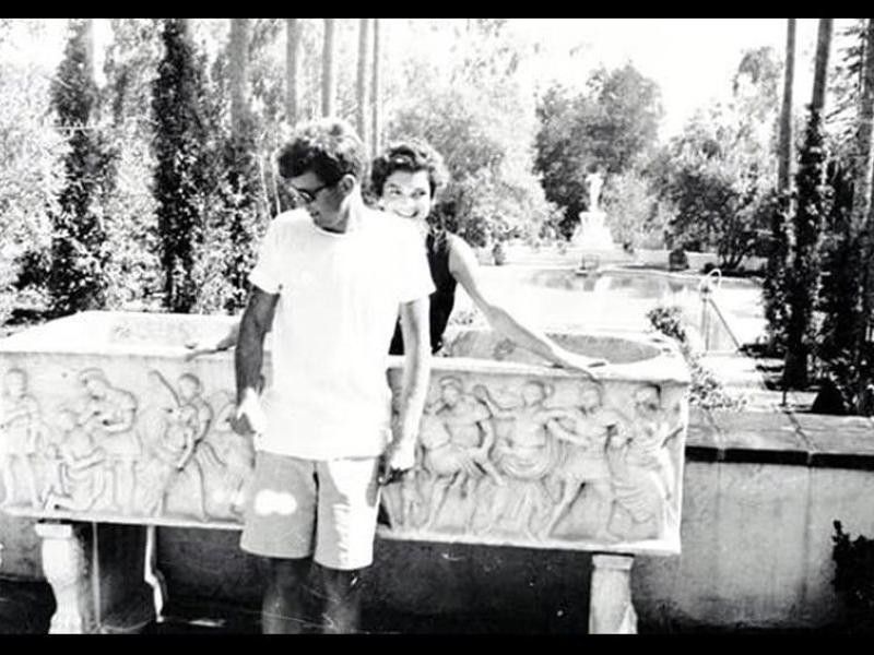 JFK and Jackie O on their honeymoon