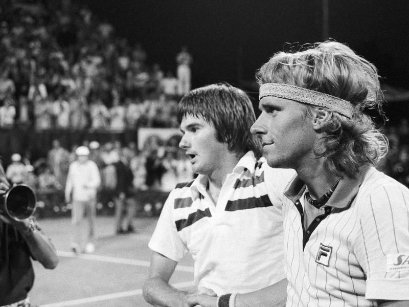 Jimmy Connors and Bjorn Borg