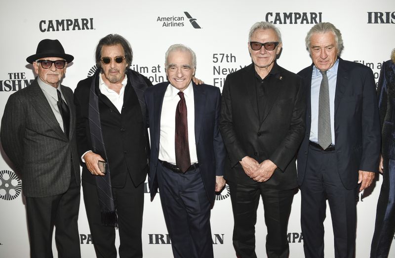 Joe Pesci, Al Pacino, Martin Scorsese, Harvey Keitel, Robert De Niro