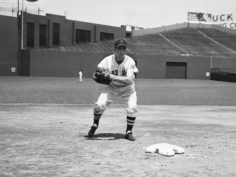 Johnny Pesky in action