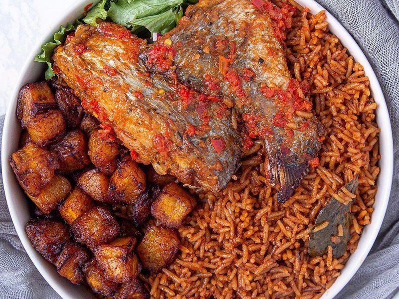 Jollof rice, West African food