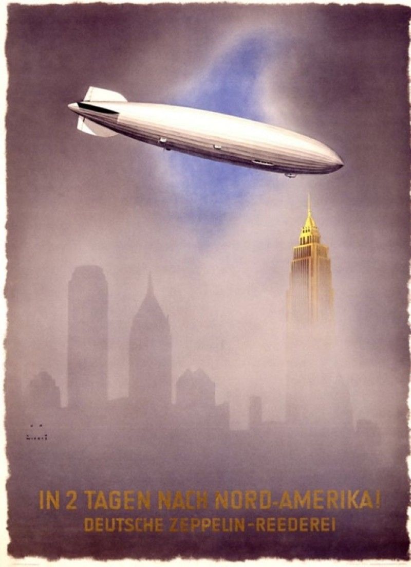 Jupp Wiertz Zeppelin poster