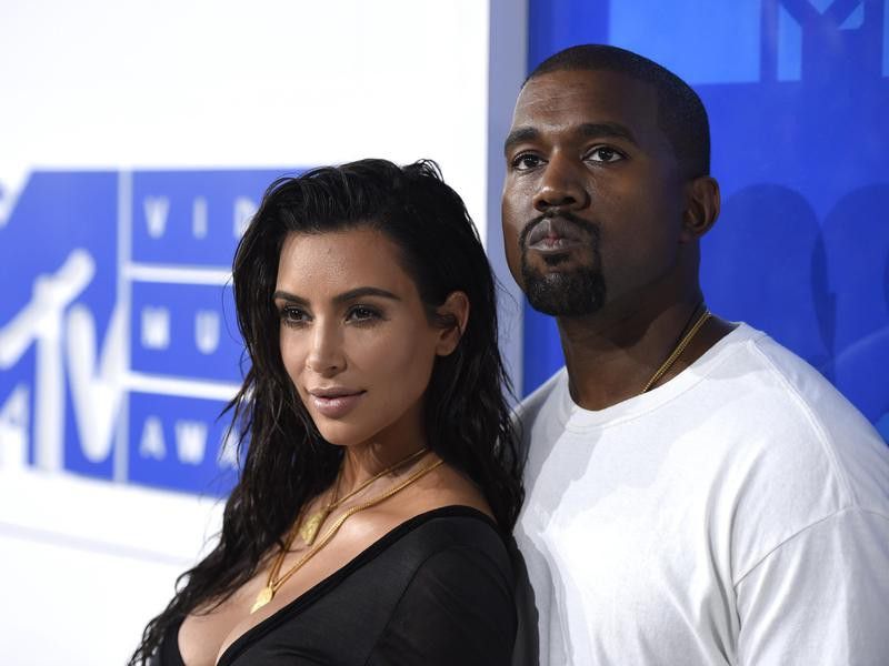 Kanye and Kim Kardashian West