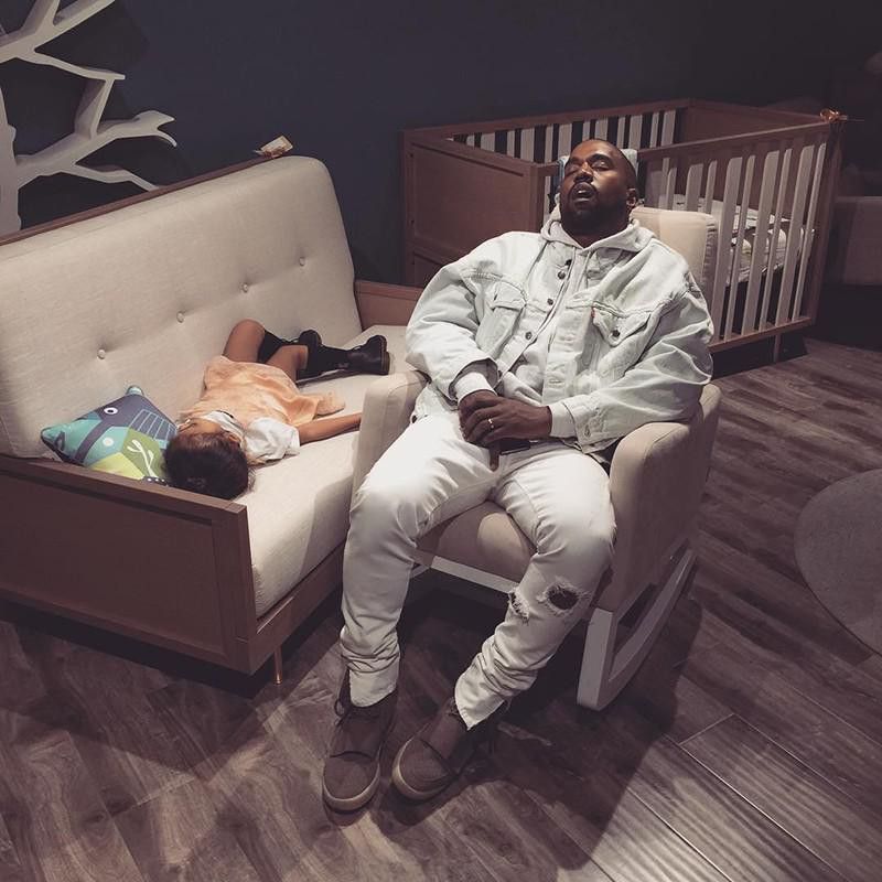 Kanye West and Daughter North