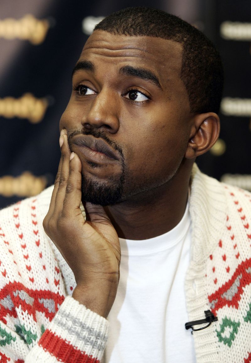 Kanye West thinking
