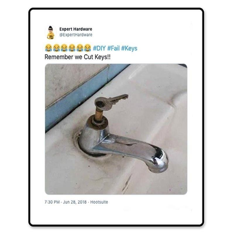 Key used to work faucet