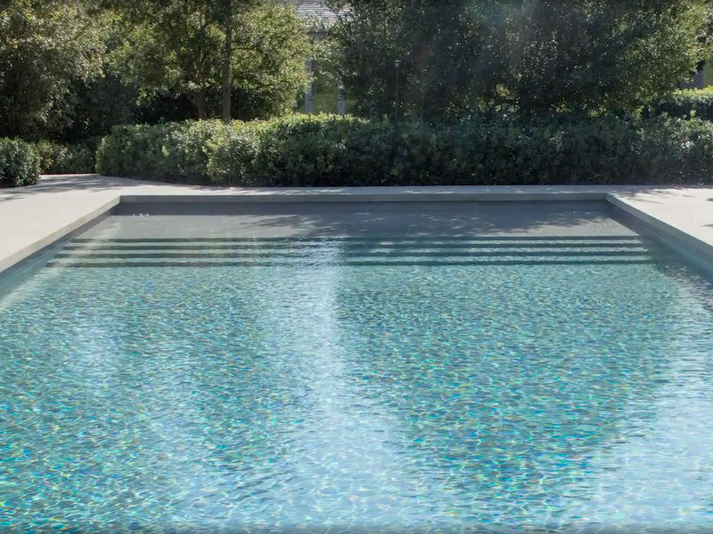 Kim and Kanye's pool