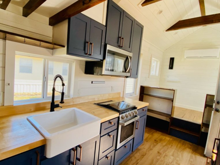 Kitchen of tiny house in West Virginia