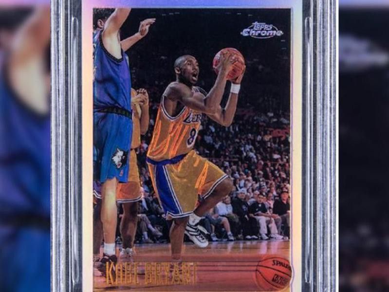 Kobe Bryant 1996-97 Topps Chrome Refractors card