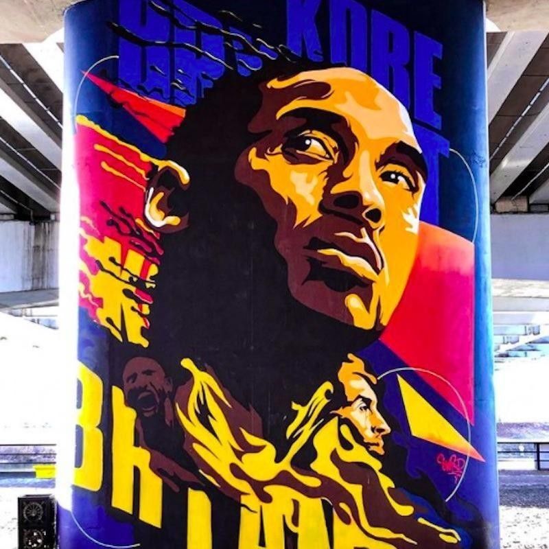 Kobe Bryant mural in Kazakhstan