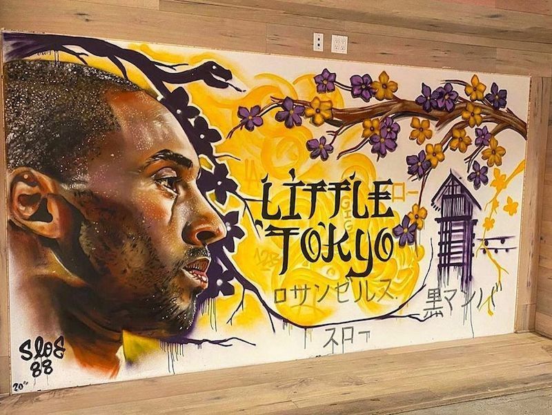 Kobe Bryant mural in Little Tokyo