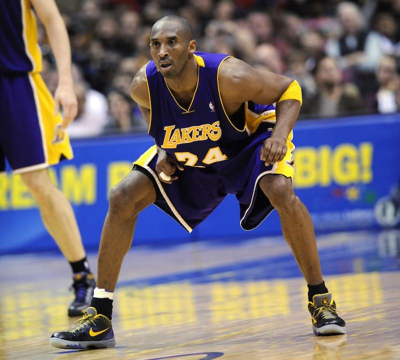 Kobe Bryant playing defense