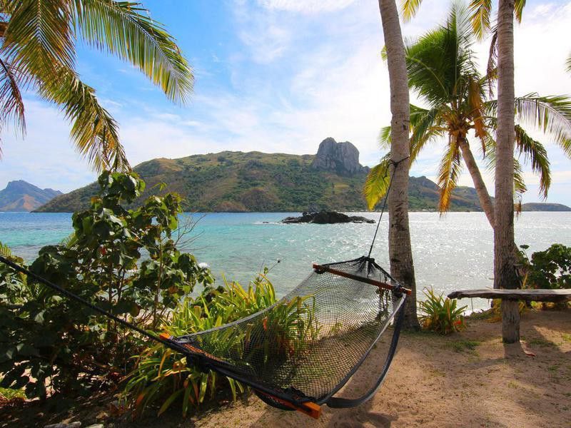 Kuata island hammock in Fiji