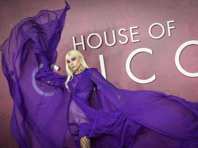Lady Gaga at "House of Gucci" premiere in 2021