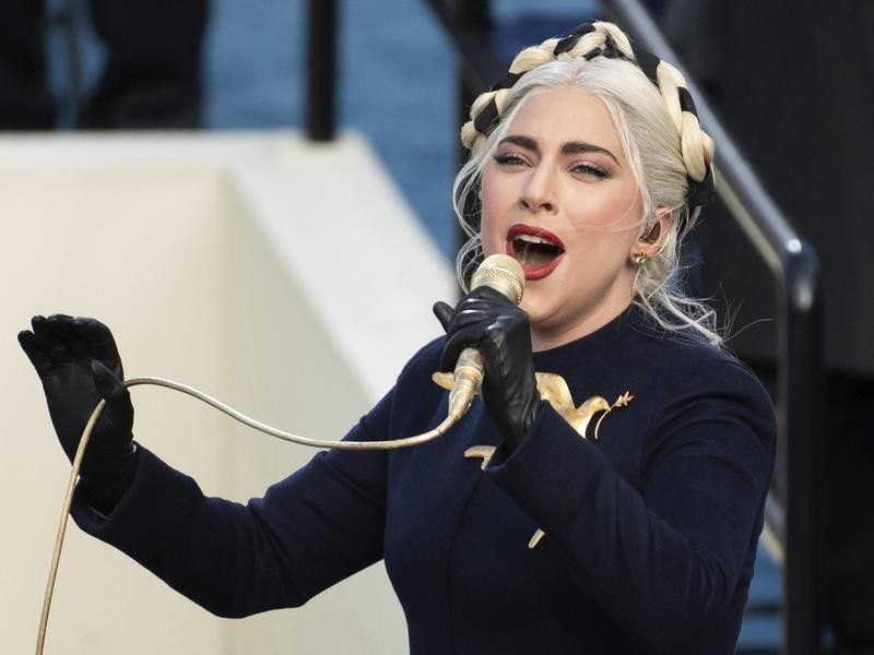 Lady Gaga at the Inauguration