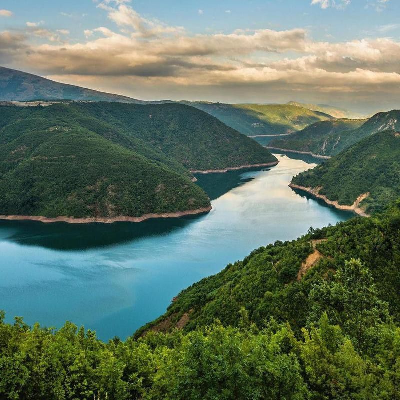 Lake Komani in Albania