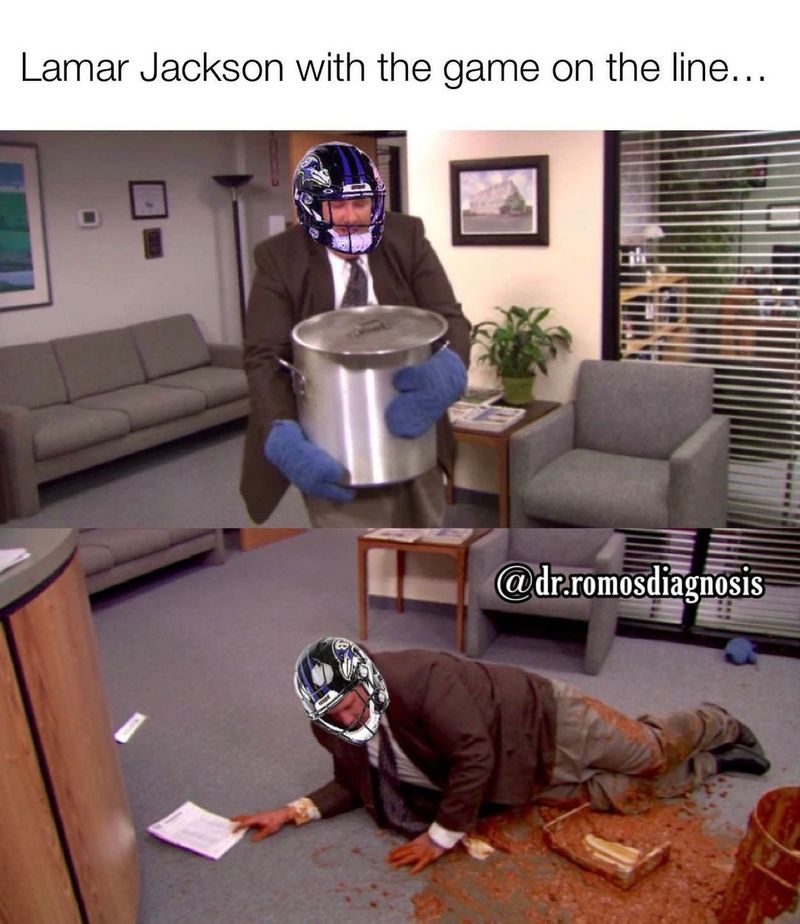 Lamar Jackson Office meme