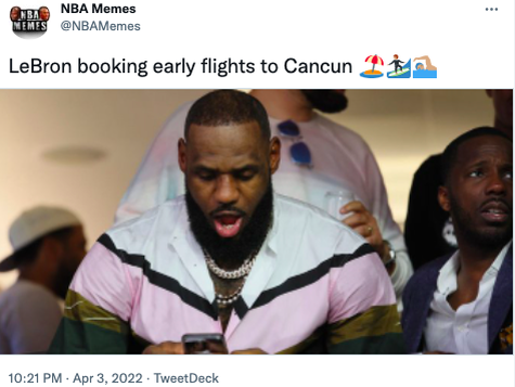 LeBron Cancun meme