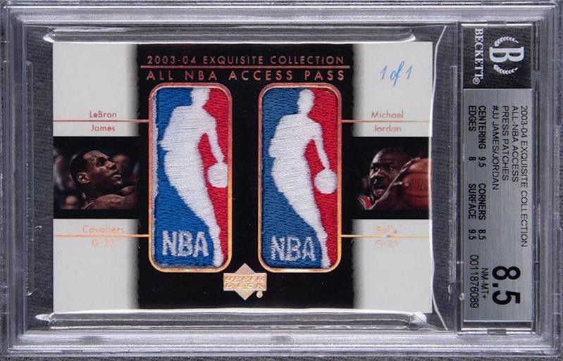 LeBron James/Michael Jordan 2003-04 Upper Deck card