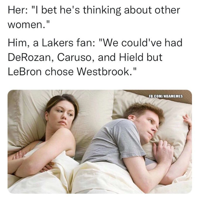 LeBron, Westbrook meme
