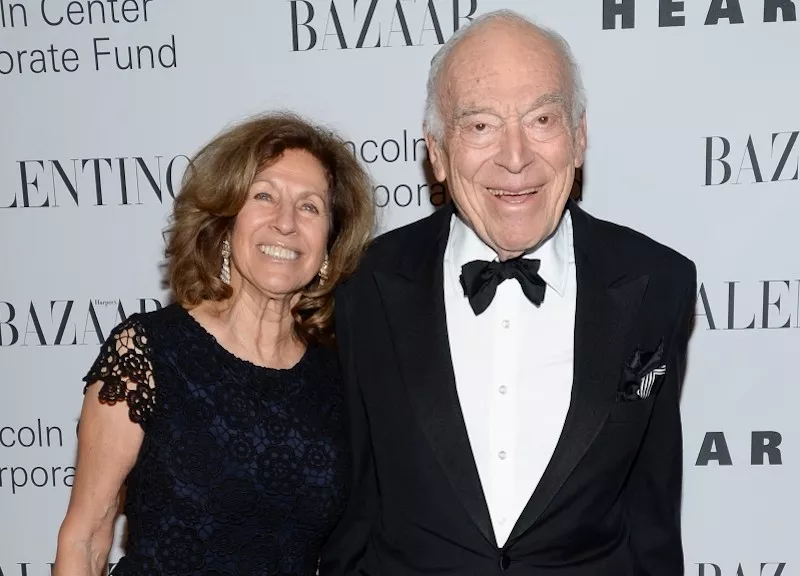 Leonard Lauder and wife, Judy Glickman, at a gala in New York in 2015.