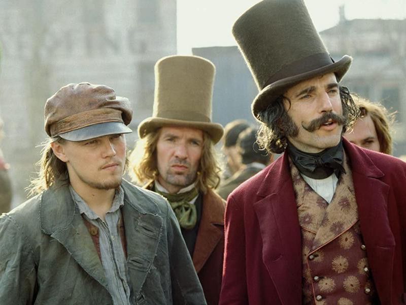 Leonardo Dicaprio and Daniel Day-Lewis in Gangs of New York