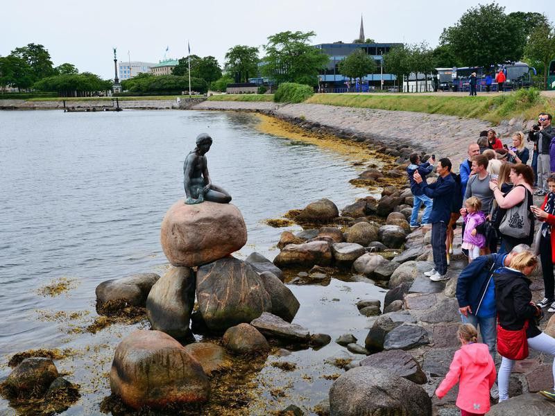 Little Mermaid Statue in Denmark