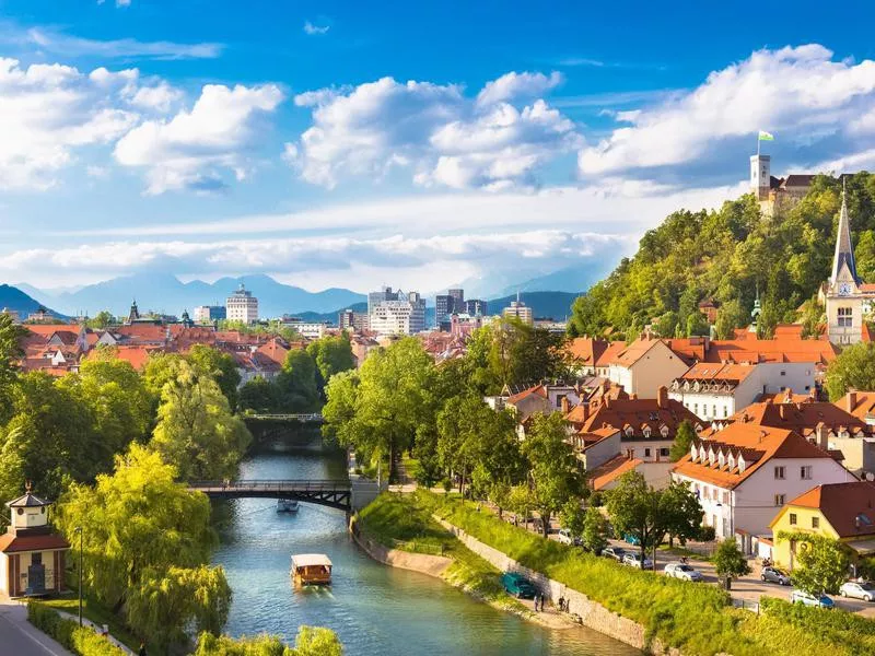 Ljubljana, the capital of Slovenia.