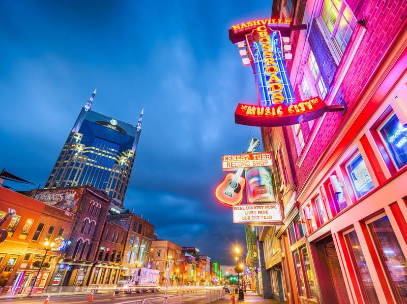 Lower Broadway Honky Tonks Nashville, Tennessee