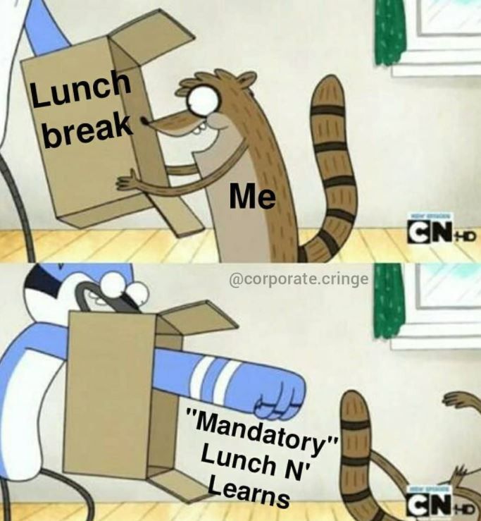 Lunch and learn meme
