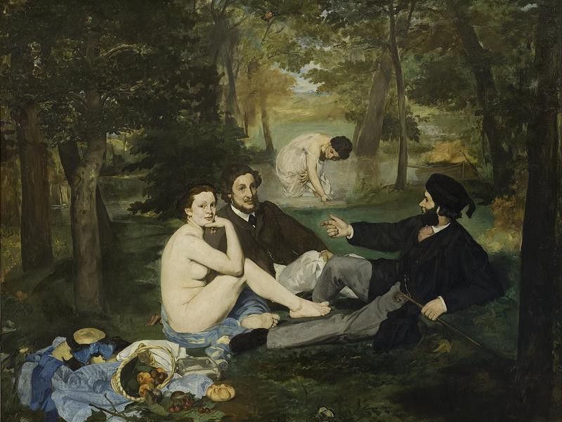 "Luncheon on the Grass" by Manet