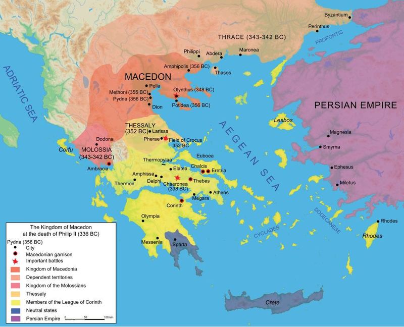 Macedonian Empire map