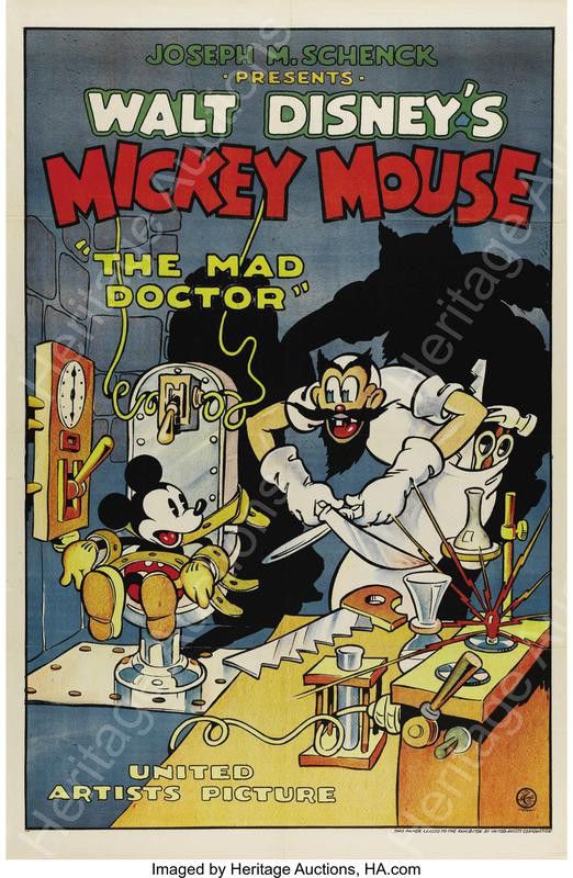 Mad Doctor Mickey Mouse poster